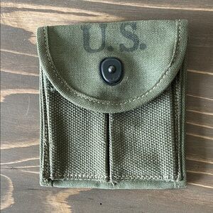 Military Green Canvas Pouch